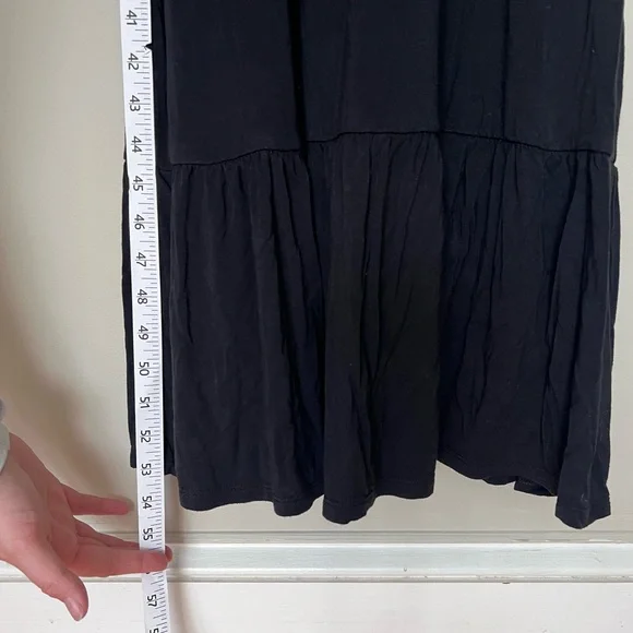 Old Navy High-Neck Ruffle-Hem Maxi Black Dress - Picture 5 of 7